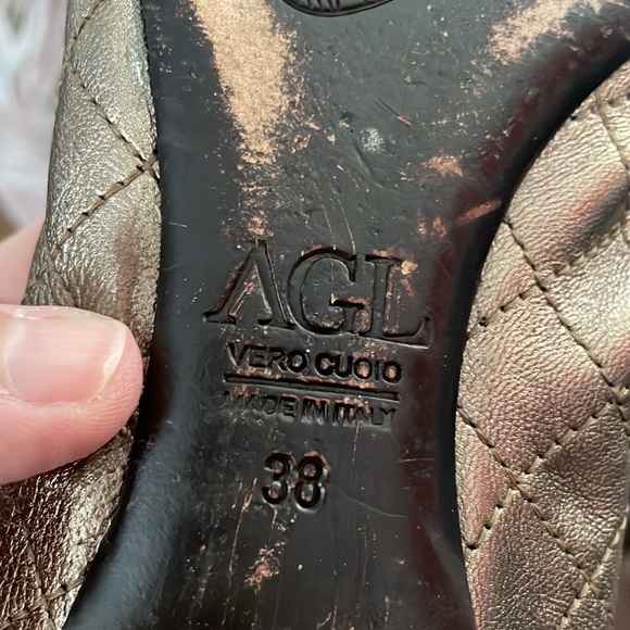 AGLsize38 women’s flats preowned good condition see photos for imperfections - Picture 12 of 13